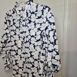 Floral Button-Up Blouse